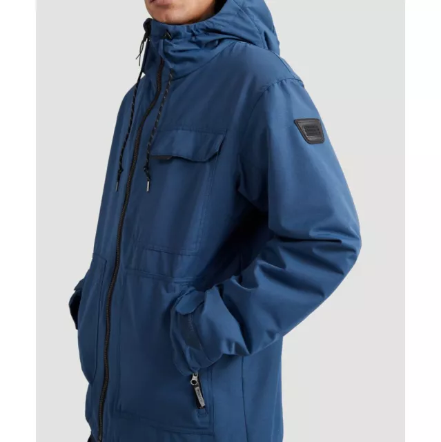 RRP - 159 O'Neill Urban Utlty Bleu Chaud Veste Imperméable Taille M 3