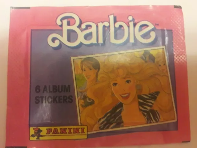 BUSTINA FIGURINE BARBIE 1989 PANINI ITALY Pack Stickers - PIENA SIGILLATA