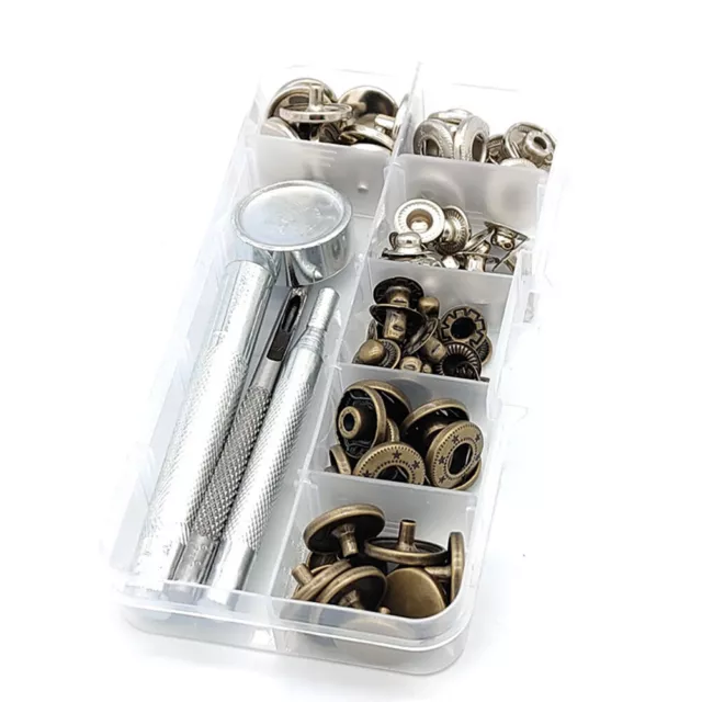 Press Stud For Clothing Snap Fastener Kit DIY Button Sewing Leather Craft