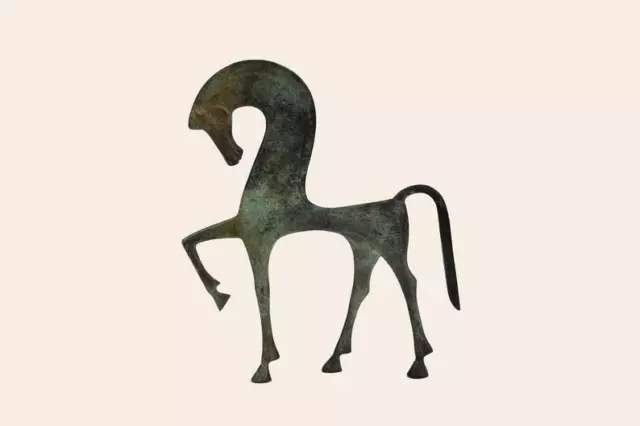 Greek Horse Statue Ancient Dancing Horse Bronze Artifact Museum Replica