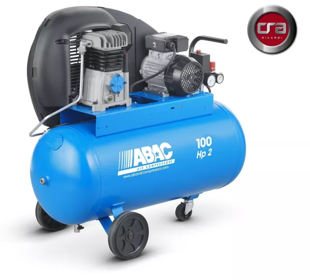 Compressore a cinghia 100 lt - ABAC - A29 100 CM2 professionale elettrico aria