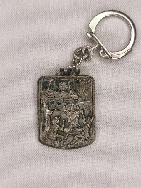 PORTE CLÉ ANCIEN GRINGOIRE CANTAGRIL 24 GATEAUX SECS - PORTE-CLÉS PLASTIQUE VINTAGE 1960 1970