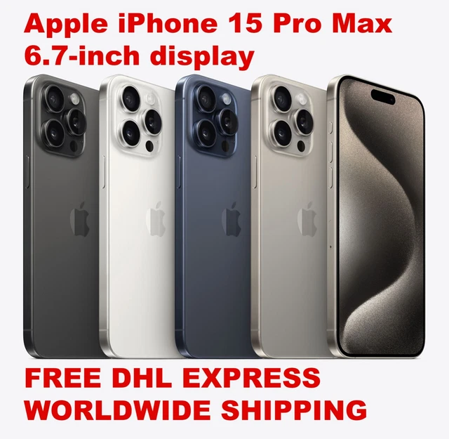APPLE 2023 IPHONE 15 PRO MAX 6.7" 256/512GB/1TB UNLOCKED (A3108 REAL