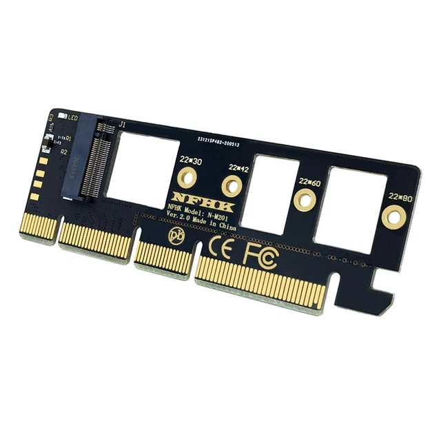Adattatore M.2 NVMe A PCIe X16 – Scheda Di Espansione Per SSD NVMe M-Key, Plug & Play, No Driver