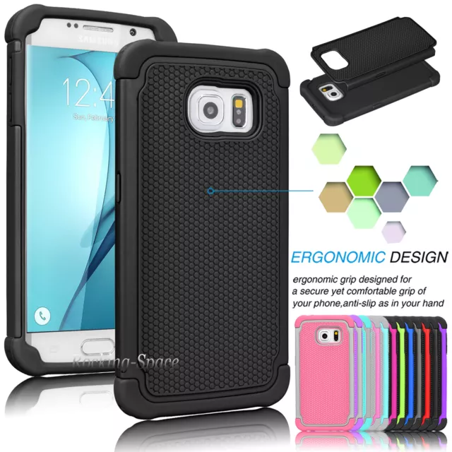 Hybrid Shockproof Silicone Hard Case Armor Cover For Samsung Galaxy S7 Edge / S7