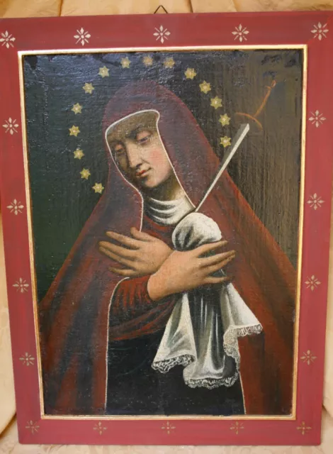 Herzogspitalmadonna München Öl auf Leinwand dubliert 66 x 48 cm Gnadenbild