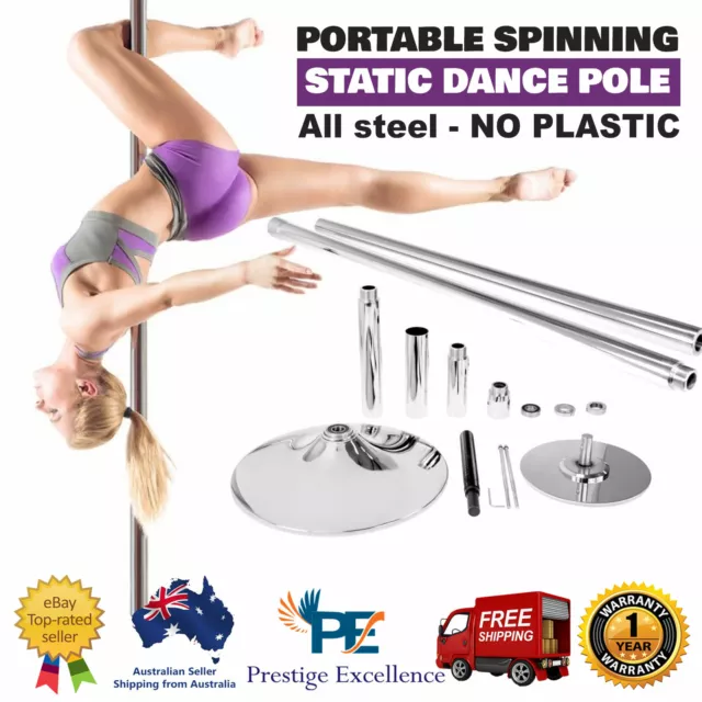 Portable Stripper Dance Pole Dancing Spinning Dancer Gym Fitness Static Exercise