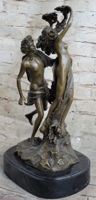 APOLLO AND DAPHNE" Signed Bernini Roman Greek Mythology Bronze Statue Figur