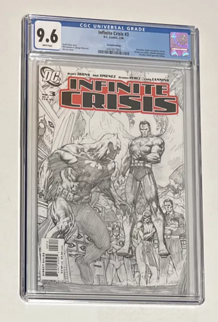 Infinite Crisis #3 Second Print CGC 9.6 Jim Lee 1st App Jamie Reyes Blue Beetle