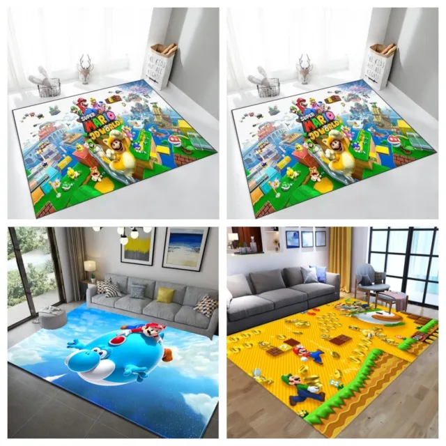 Nuovo tappeto per bambini tappetini Super Mario tappeto tappetino zerbino decorazione
