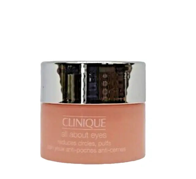 Clinique ALL ABOUT EYES Eye Cream Dark Circles/Puffs 5ml Travel Size New Unboxed