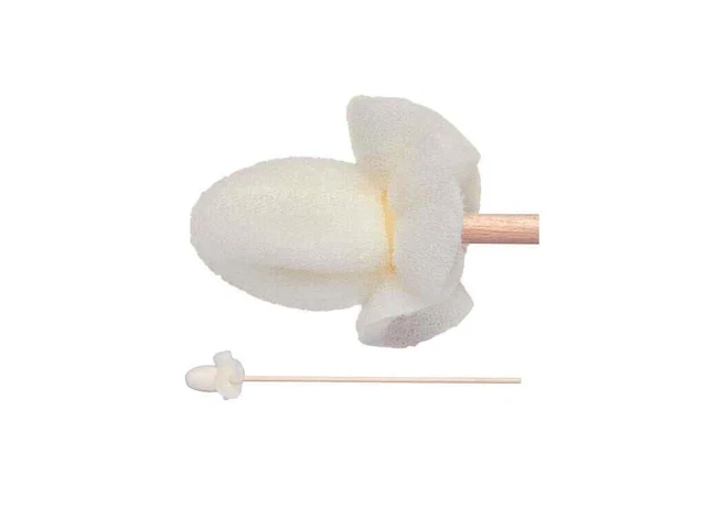 Texwipe TX700B - Seamless Foam Covered Cotton Cleanroom Swab w/ Wood Handle, Non