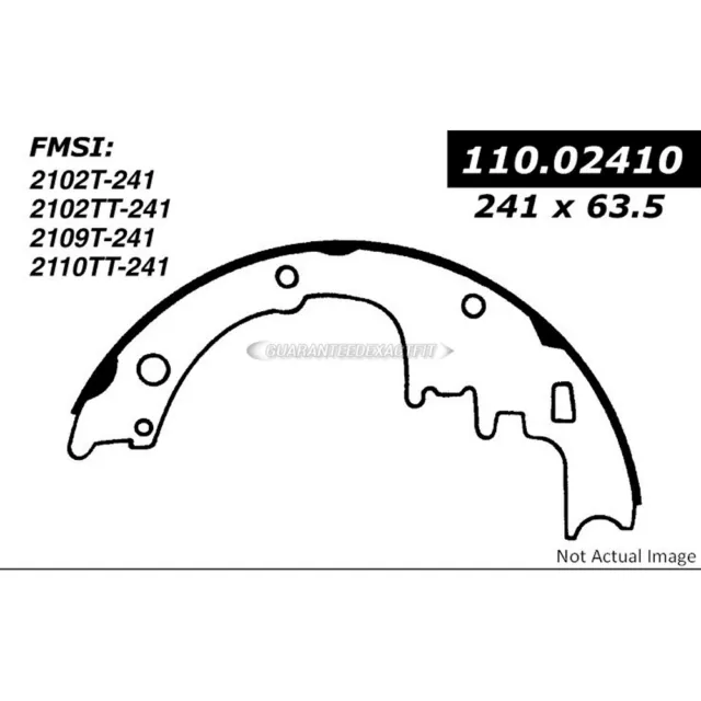 Centric Parts Brake Shoe Set 111.02410 CSW