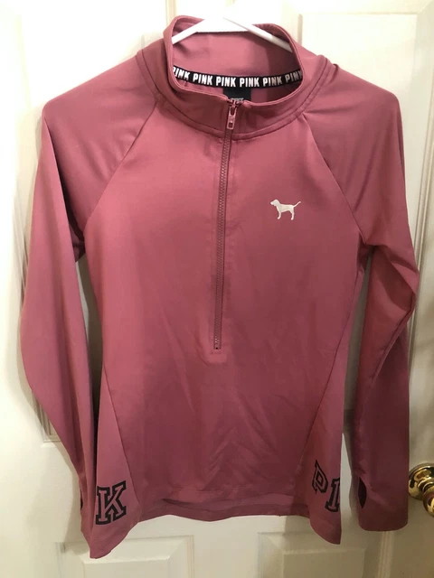 Da Donna Victoria Da Segreto Rosa Ultimate Pista Giacca 1/2 Zip Felpa Taglia XS