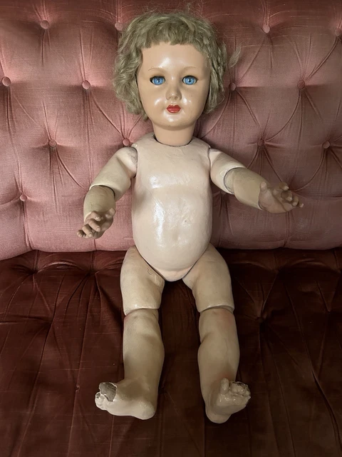 Poupée Ancienne SFBJ 301 En Composition - Marcheuse/couineuse - 57 Cm - Beaux Habits