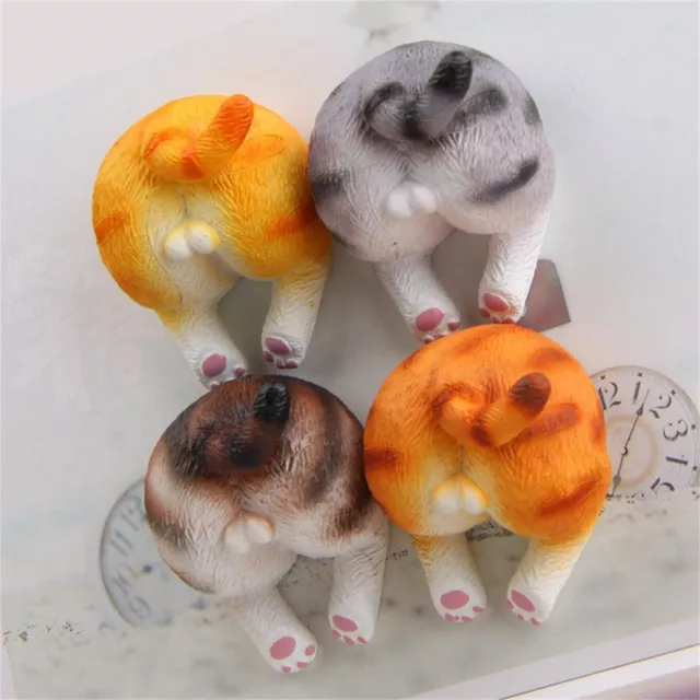 Refrigerator Cat Butt Magnets Kitchen Decor Magnetic Cartoons Cat Butts Magnets