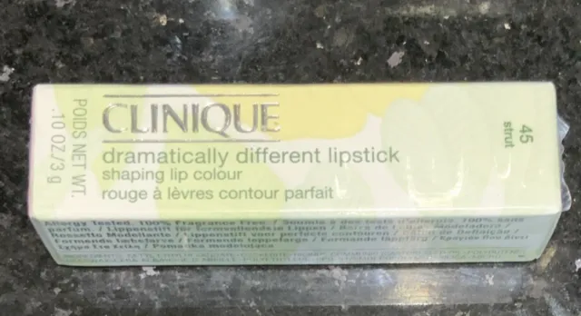Clinique Dramatically Different Lipstick Full Size 3g STRUT 45