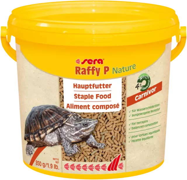 Sera Raffy P Nature Futtersticks 3,8 Liter Eimer Hauptfutter WasserSchildkröten