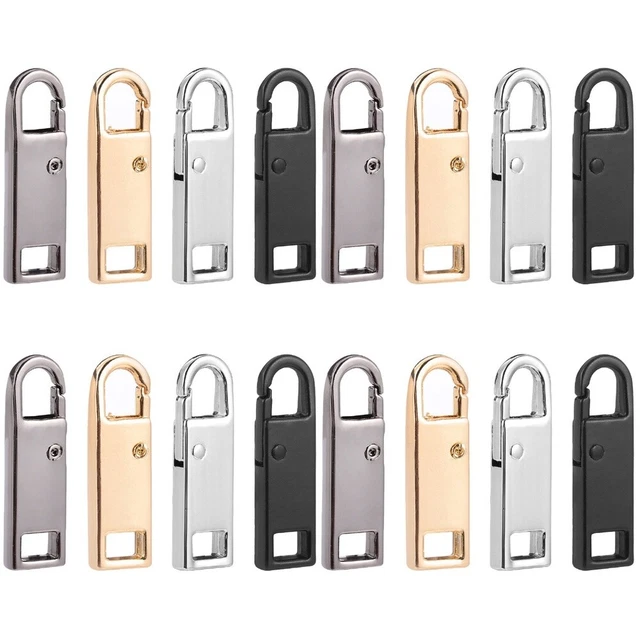 16 Pcs Jacket Pulls Detachable Zipper Labels Clothes Replaceable