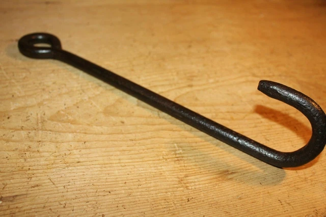 Vintage Wrought Iron Hook Butchers Game Hook Meat Beam Handmade