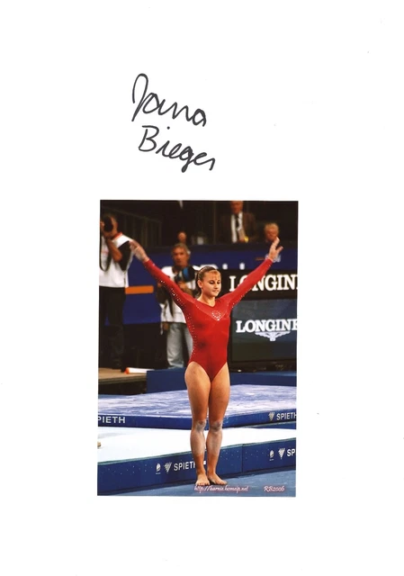 Jana Bieger  USA  Turnen  2.WM 2006  Karte   original signiert WL 340463