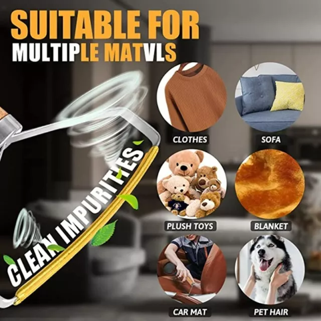 Pet Hair Lint Remover Reusable Dog Cat Cleaning Brush Hair Roller Sofa Clothes 2