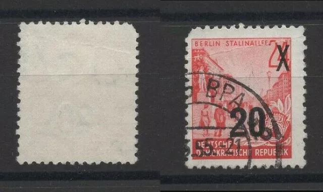 DDR 1954 Mi-Nr 439 a II g XI gestempelt mit Kurzbefund Ruscher BPP