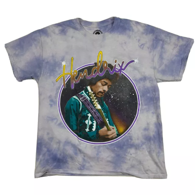 The Jimi Hendrix Experience Tour 1968 Purple Tie-Dye T-Shirt Authentic XL