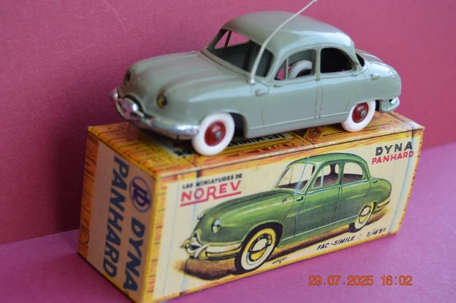 Modèle Réduit Norev 1/43 - Panhard 17 N°76 - Avec Boîte D'origine - Occasion En Très Bon état