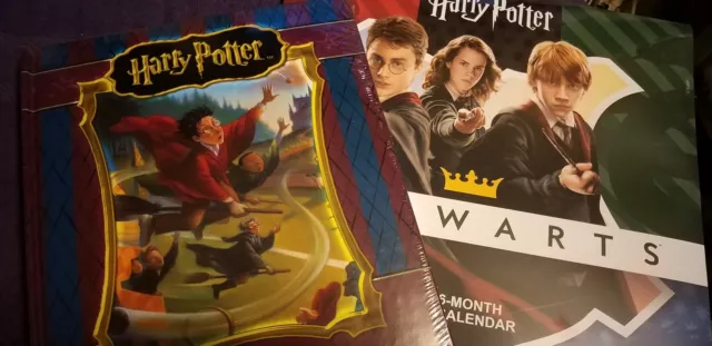 Harry Potter  pop up story book and Hogwarts 16 month calendar. -2021