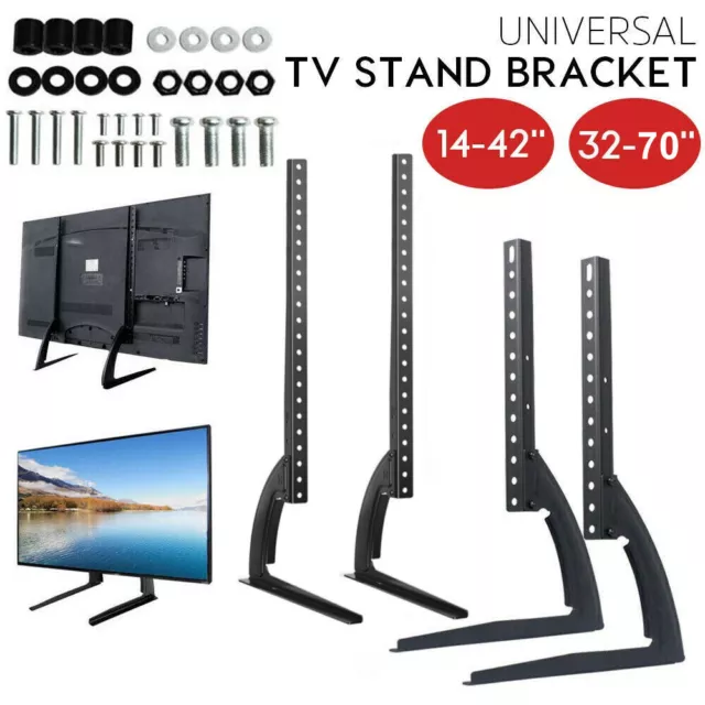 Table-top Universal TV Stand Base for 14"-70" Samsung LG Vizio LG Flat Screen UK