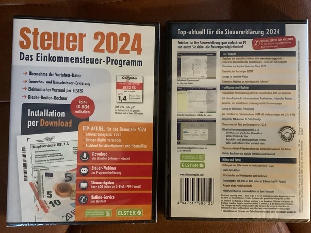 ALDI STEUER 2024 Steuererklärung Neu und OVP CODE kommt per MAIL