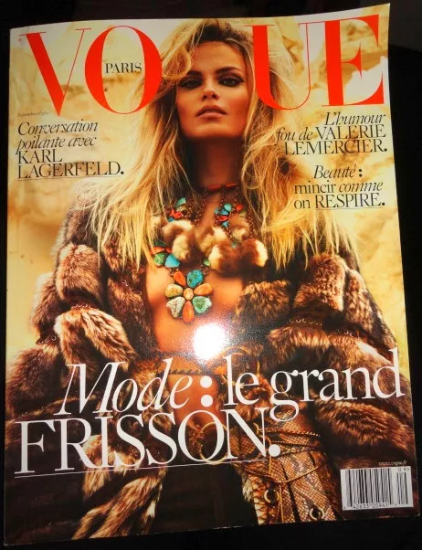 Vogue Paris 9/2015 Natasha Poly Lily Aldridge Andy Warhol Karl Lagerfeld France