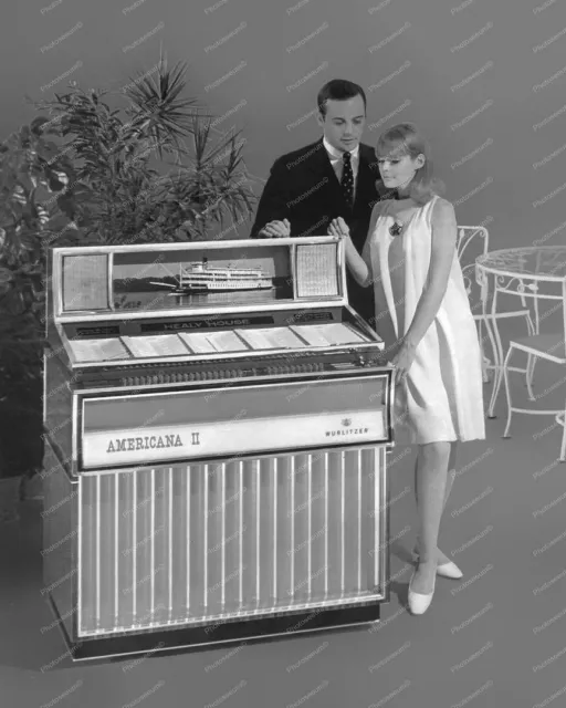 Wurlitzer Jukebox Model 3200 Americana 1968  Classic 8 by 10 Reprint Photograph