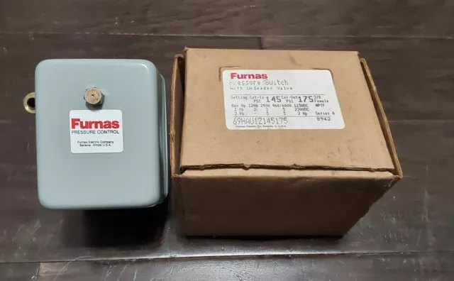 Furnas Pressure Switch With Unloader Valve Series A 8942