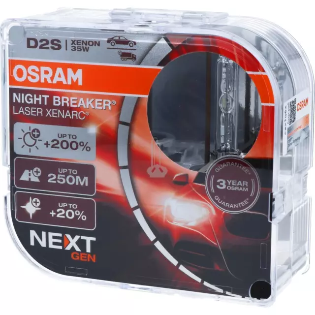 OSRAM D2S 66240XNL NIGHT BREAKER LASER Xenarc +200% Scheinwerfer Xenon Lampe DH