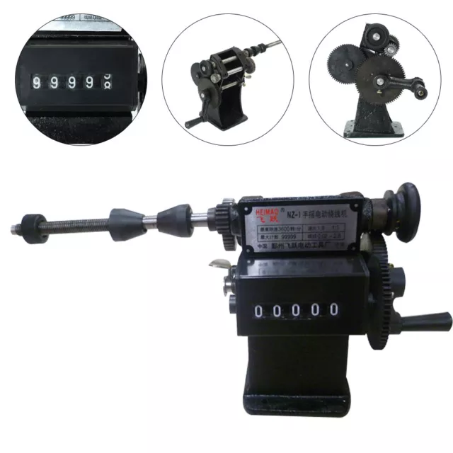 Dual Purpose Manual/0-99999 Count Range Counter Coil Winder Coil Winding Machine