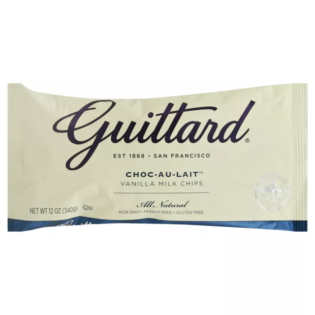 Guittard Choc Au Lait Vanilla Milk Chips 12 Oz (Pack Of 12)