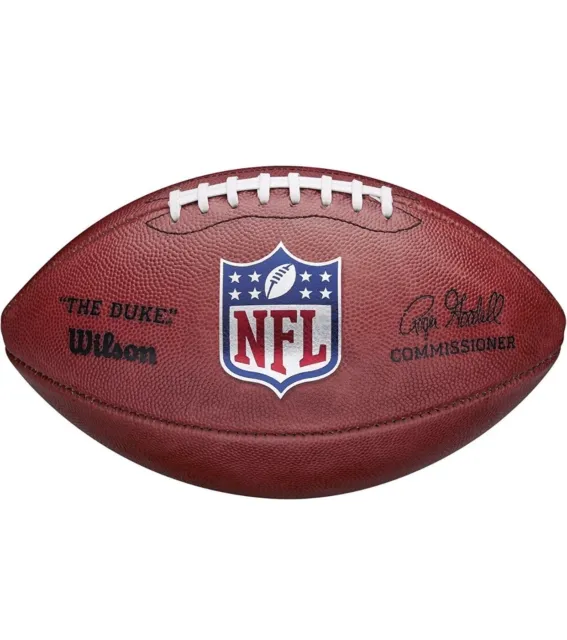 *SALE* - WILSON "THE DUKE" OFFICIAL NFL GAME LEATHER FOOTBALL - Roger Goodell