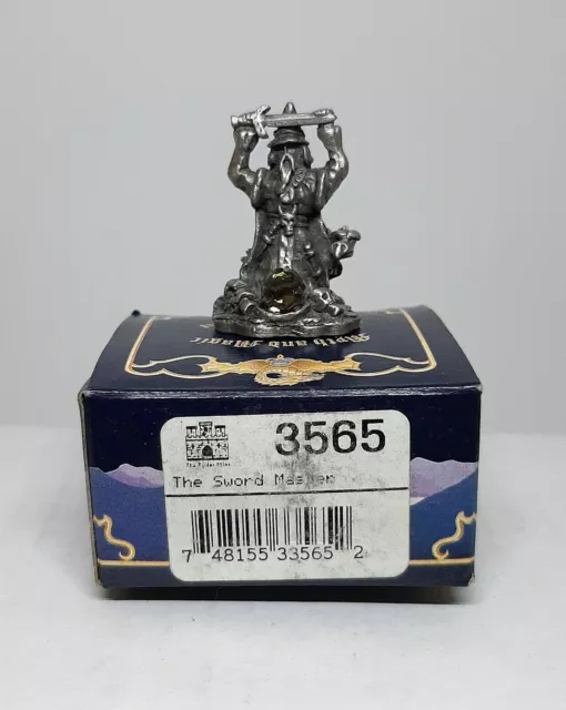 The Sword Master #3565 Tudor Mint Myth and Magic Pewter MIB New Old Stock