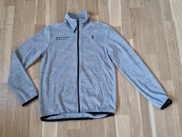 Borussia Mönchengladbach Kappa leichte Fleecejacke grau Gr. 152 - Super Zustand