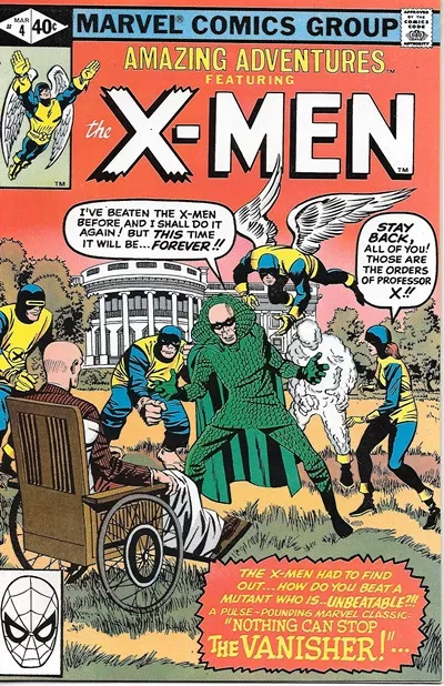 Amazing Adventures Comic Book Vol 2 #4 X-Men, Marvel Comics 1980 VFN/NEAR MINT