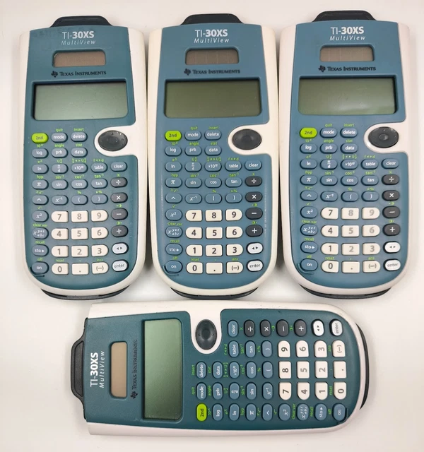 Lot De 4 Calculatrices Vintage Casio Et Texas Instruments – Pour Collection Ou Pièces