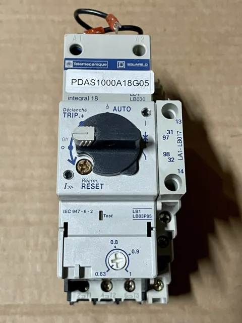 Square D / Telemecanique Asm PDAS1000A18G05 Motor Starter (LD1LB030 & LB1LB03P)