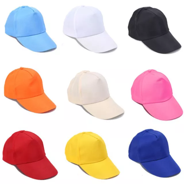 1 Pieza Unisex Ajustable Gorra Béisbol Solid Color Hip Sombreros De Lú <