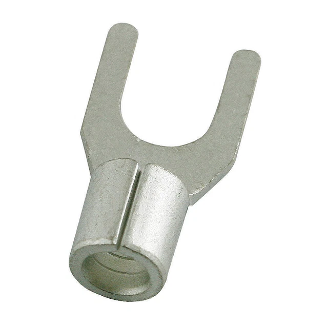 POWER FIRST 5WHE3 Fork Terminal,Tin,Copper,Bare,PK50