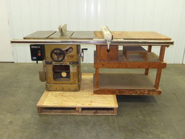 Powermatic Model 66 Table Saw 10" Tilting Arbor 3Ph 5Hp 240/480V Biesemeyer 52" Powermatic Model 66 Table Saw 10" Tilting Arbor 3Ph 5Hp 240/480V Biesemeyer 52"