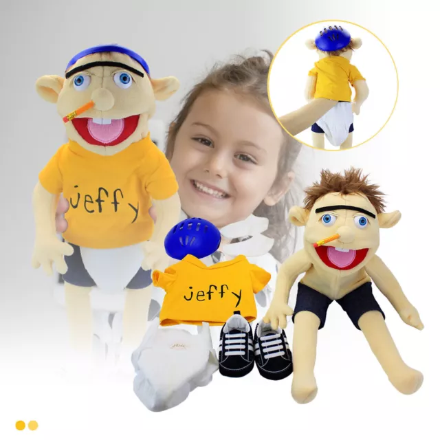 17Jeffy Hand Puppet Cartoon Plush Toy Stuffed Doll Soft Figurine
