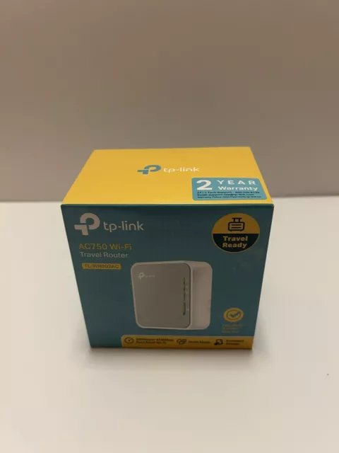 NEW In Box TP-Link AC750 Wireless Travel Router Wi-Fi Range Extender Dual Band