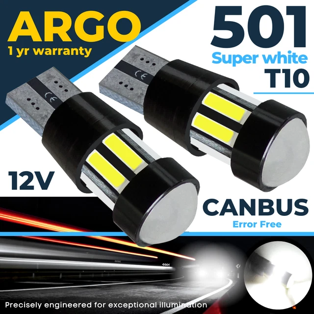 Pour BMW 5 Série Saloon F10 LED Projecteur Blanc Footwell Ampoules 2010-2016